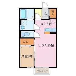 小古曽駅 徒歩8分 1階の物件間取画像